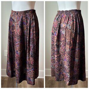 90's Paisley rayon skirt
